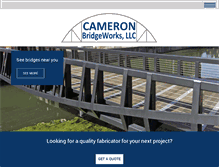 Tablet Screenshot of cameronbridgeworks.com